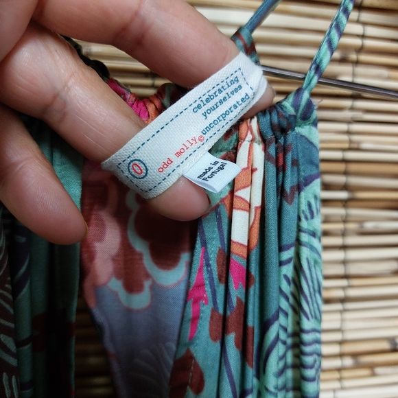 Odd Molly Viscose Halter Midi Dress Size S - Picture 10 of 13